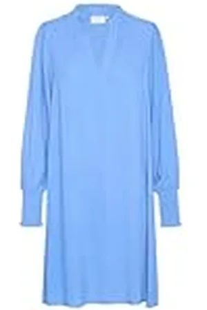 Kaffe Damesjurk met V-hals, relaxed fit, lange mouwen, middellang, , 36