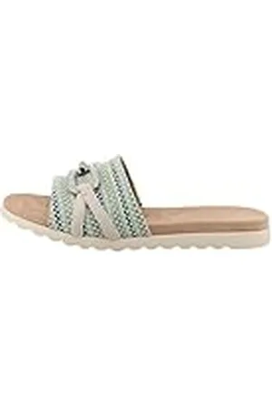 TOM TAILOR Dames 5390490030 Schuifsandalen, blauw-multi, 41 EU, , 41 EU