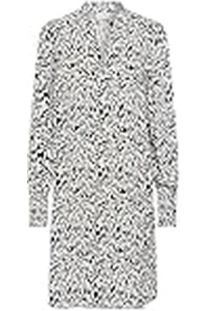 Kaffe Damesjurk met V-hals, relaxed fit, lange mouwen, middellang, , 42