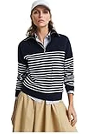 GANT Breton Rib Half Zip Sweat, , XS