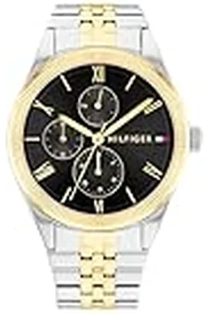 Tommy Hilfiger Analoog multifunctioneel kwartshorloge met tweekleurige roestvrijstalen armband voor dames - 1782591