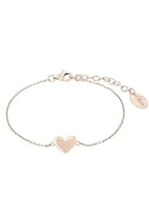QS by s.Oliver Armband 925 Sterling zilveren damesarmband, 16+3 cm, , Hart, Wordt geleverd in Sieraden geschenkverpakking, 2019872