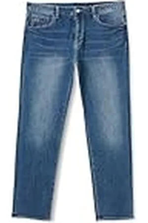 Armani Exchange Heren Essential, Patch Logo Letter, Jeans, Blauw, 29, , 29