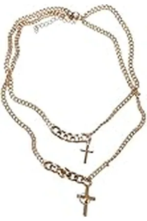 Urban classics Unisex Halskette Various Chain Cross Necklace one size