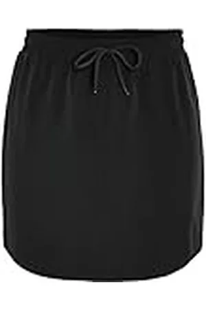 Noisy May Dames Minirok Korte Rok met Hoge Taille en Trekkoord, Colour:Black, Size:L