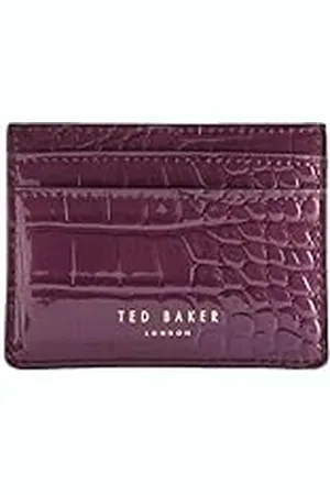 Ted Baker Coly-imitatie Croc kaarthouder voor dames, bi-fold portemonnee, , eenheidsmaat, , One Size