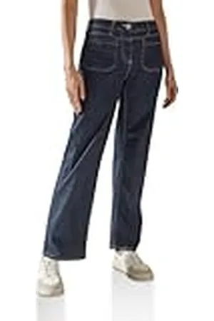 CECIL Rinsed jeans met brede pijpen, , 28W / 32L