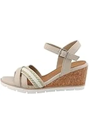 TOM TAILOR 5390040024 Damessandalen met sleehak, , 40 EU
