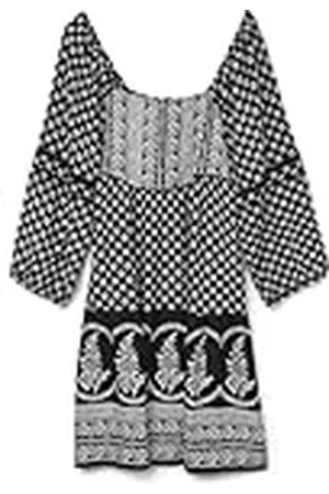 VERO MODA Dames Vmsimi Savanna 3/4 korte jurk WVN Ga, , XS