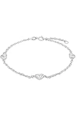 Amor Armband 925 Sterling Zilveren Damesarmsieraad, 17+2 cm, , Hart, Wordt Geleverd In Geschenkverpakking, 9745012