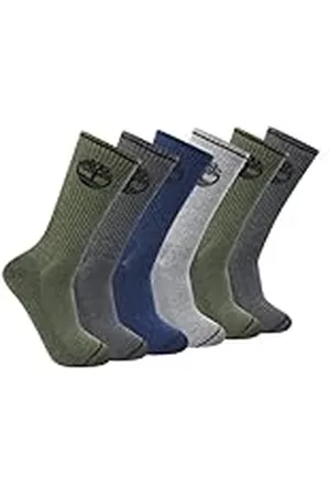 Timberland Heren 6-pack Crew SocksCrew Sok, , Large