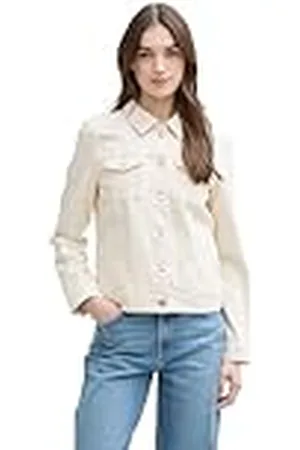 TOM TAILOR Dames 1045526 Jeansjas, 10332-Off White, M, , M