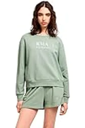 Armani Exchange Dames Arte Sella, duurzaam, glanzend logo belettering sweatshirt, , L, , L