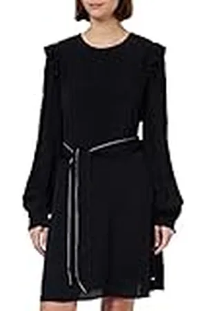 Tommy Hilfiger Dames Moss Crêpe Effen Korte Jurk Ls Fit & Flare, , 62