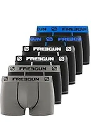 Freegun Boxershorts voor kinderen, katoen, calecon jongens, comfortabel en hypoallergeen (6 stuks), , 6-8 Jaar