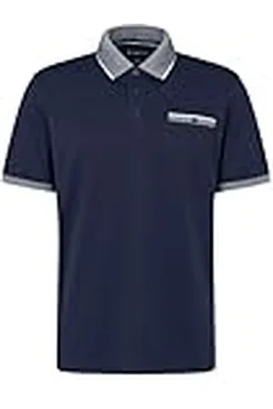 Bugatti Poloshirt voor heren, borstzak, korte mouwen, moderne pasvorm, , M