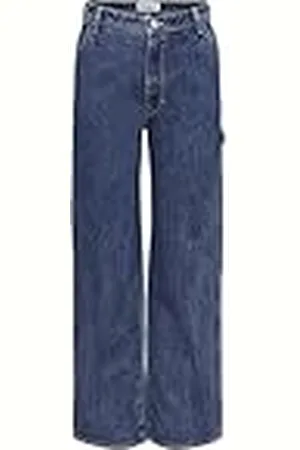 ONLY Dames straight-fit jeans ONLWEST hoge taille recht gesneden jeans, , 28W / 32L