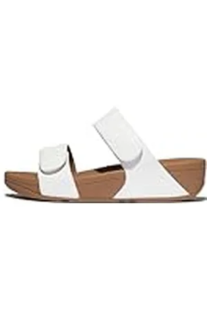 FitFlop Dames LULU verstelbare lederen slippers sandaal, , 6 UK, , 39 EU