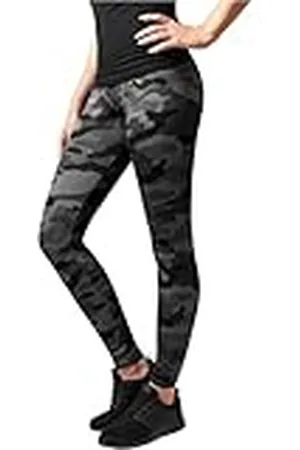 Urban classics Dameslegging voor dames, camouflage, yoga- en fitnessbroek, lange streetwear- en sportbroek in camouflage-look, verkrijgbaar in vele kleuren, maten XS - 5XL, , XL
