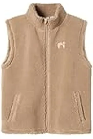 NAME IT Unisex Nknlofen Nreg Teddy Waistcoat Teddyvest, , 134-140