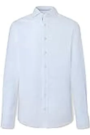 Hackett Hackett limited Heren White Text Strak Stripe Shirt, , M