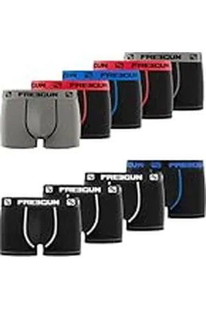 Freegun Boxershorts voor kinderen, katoen, calecon jongens, comfortabel en hypoallergeen (9 stuks), , 8-10 Jaar