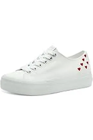 Tamaris Dames 1-23744-42 sneakers, White Comb, 38 EU, , 38 EU