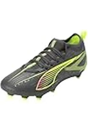 PUMA Ultra 5 Match FG JR voetbalschoen, mat verouderd zilver-geel alarm verouderd zilver, 11 UK, Matte Aged Silver Yellow Alert Aged Silver, 29 EU