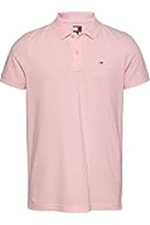 Tommy Hilfiger Heren TJM SLIM PLACKET POLO EXT S/S Polo, Roze, XL, , XL