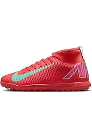 Nike JR Superfly 10 Club TF, uniseks veterschoenen voor volwassenen, Ember Glow/Aurora Green, 34 EU, , 34 EU