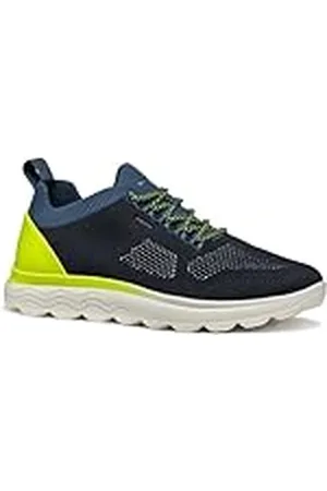 Geox U SPHERICA E sneakers, marineblauw/fluo geel, 41 EU, , 41 EU