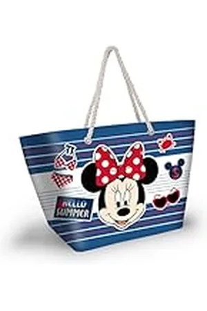 Disney Minnie Mouse Summer-Soleil strandtas, blauw, 52 x 37 cm, , Eén maat, Soleil Strandtas