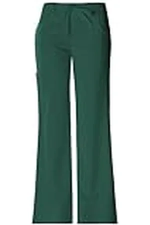 Dickies Xtreme Stretchbroek voor dames, wijd uitlopende pijpen, met trekkoord, Hunter, XXS Petite, Hunter, XXS Slank, , XXS Wąska talia, , XXS petite