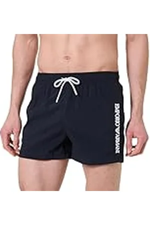 Emporio Armani Man borduurwerk Logo korte boxer blauw XXL, , XXL