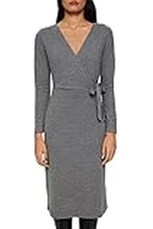 ESPRIT Midi-jurk in wikkellook, 019/ 5, XXS