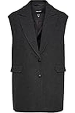 VERO MODA VMEDNA Waistcoat BOOS vest, donkergrijs melange, M