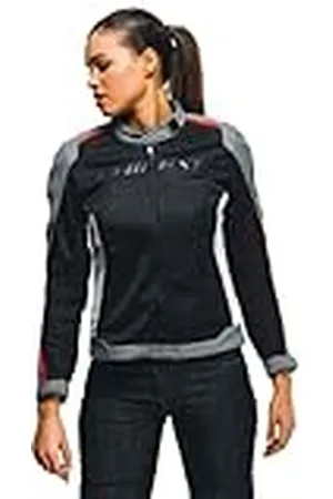 Dainese Hydraflux 2 Air Lady D-Dry motorjas, waterdicht, zwart/grijs/kolen/rood, lava, 60 voor dames