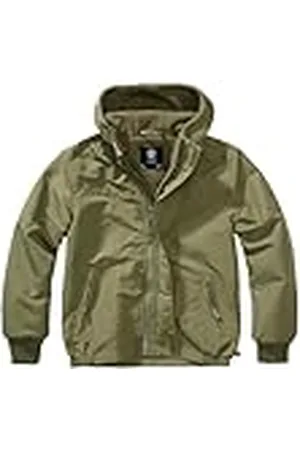 Brandit Unisex kinderen Kids rits windbreaker, olijf, normaal