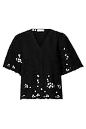 SELECTED Slfdahlia Ss Broderi Shirt Noos, , 36