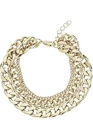 Urban classics Uniseks enkelketting, gelaagde enkel, meerrijige modesieraden, ketting voor mannen en vrouwen, lengte 22 cm of 25 cm, S/M, Ijzer, Geen edelsteen