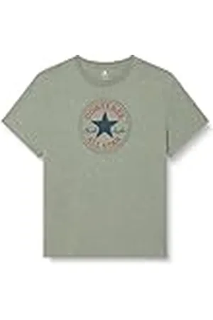 Converse 10025459-A07 Stand Fit Chuck Patch Core Tee VGH T-shirt Unisex Volwassenen Charcoal/Red Maat 2XL, , XXL