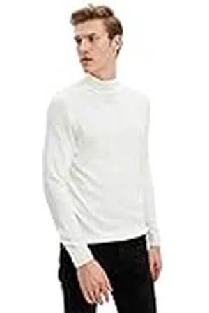DeFacto Heren gebreide trui lange mouwen ronde hals sweater - slim fit trui voor heren tops ( , S), , S