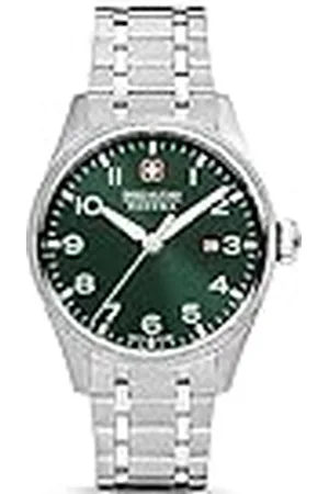 Swiss Military Hanowa Heren analoog kwartshorloge met roestvrij stalen armband SMWGH2101604, , armband