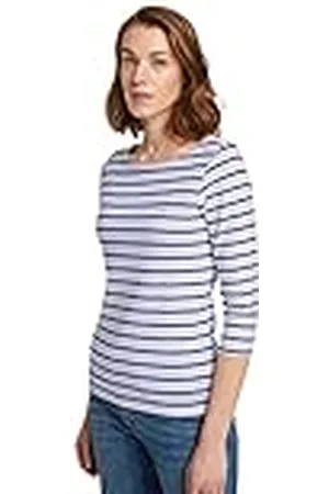 TOM TAILOR Dames Longsleeve met geborduurd logo 1032035, , XXS