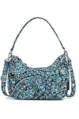 Vera Bradley Dames katoen Frannie Crescent Crossbody portemonnee, Dreamer Paisley - Gerecycled Katoen, One Size