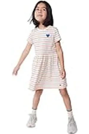 Petit Bateau Jurk met korte mouwen voor meisjes, , 10 jaar