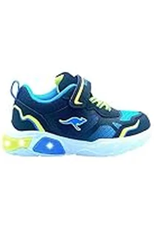 KangaROOS K-SLB Lighto EV Sneakers, uniseks, Jet Black/Limetta, 35 EU, , 35 EU