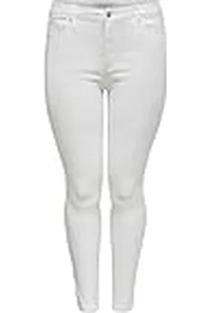 ONLY Caraugusta Hw Skinny White Noos Jeans voor dames, , 46W x 34L