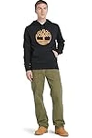 Timberland Core Tree Logo Pullover Hoodie Brushback Black/Wheat Boot MD