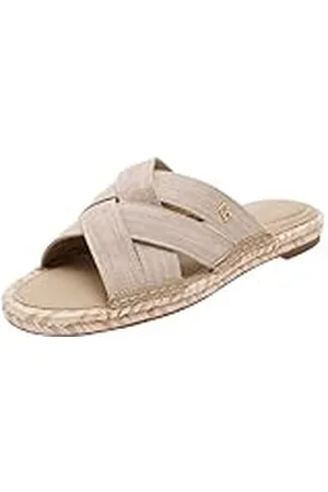 Tommy Hilfiger Dames CHAMBRAY ESPADRILLE MULE Flat, BEIGE (Mierikswortel), 6.5 UK, , 40 EU